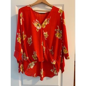 Stitch fix red blouse